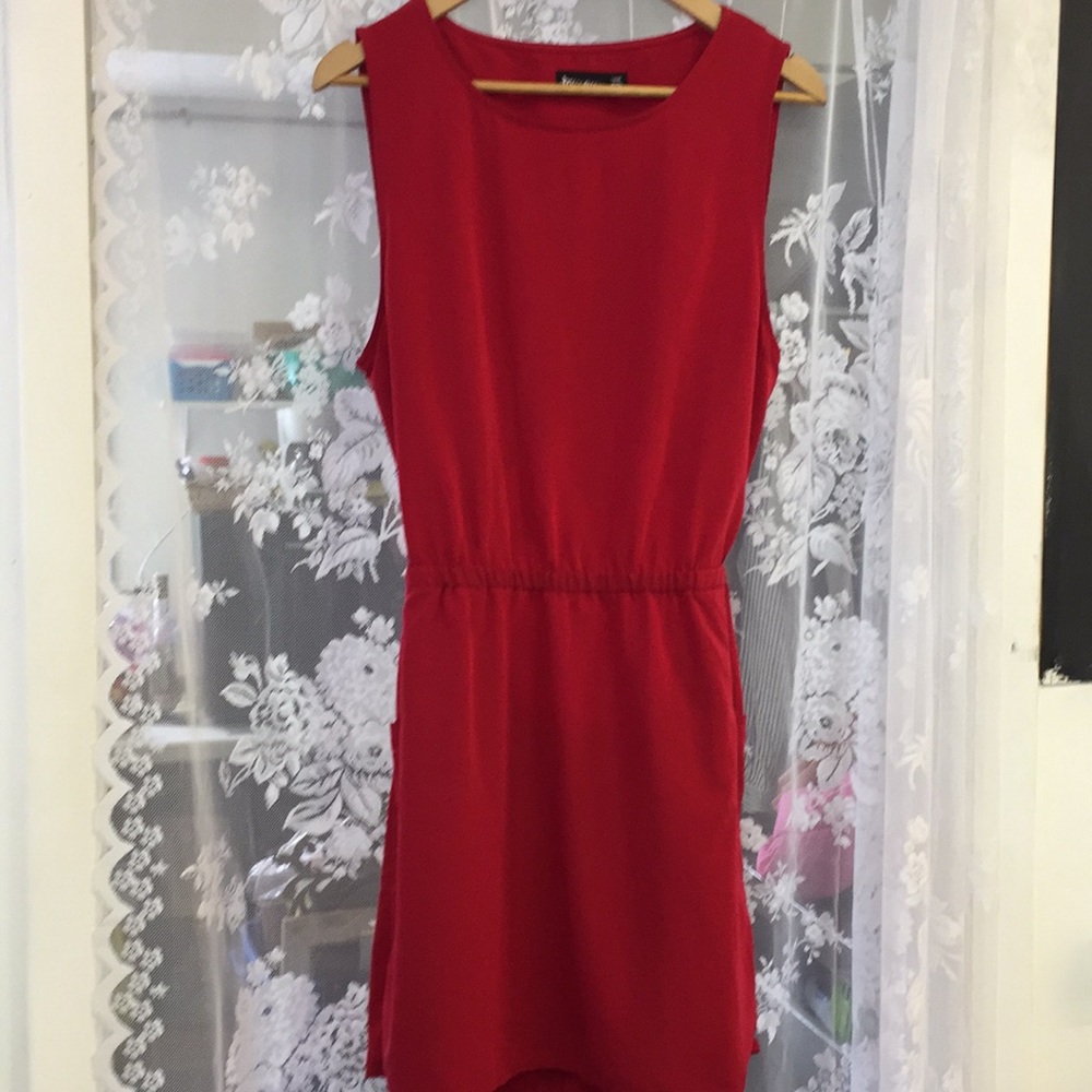 By Corpus Dress in Red Cutout Back